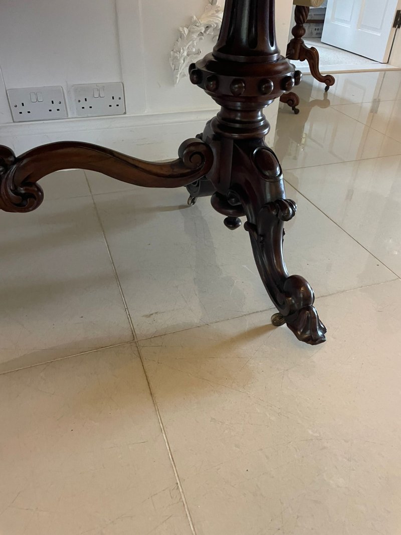 Outstanding Quality Large Antique Victorian Rosewood Centre/Dining Table - Image 13